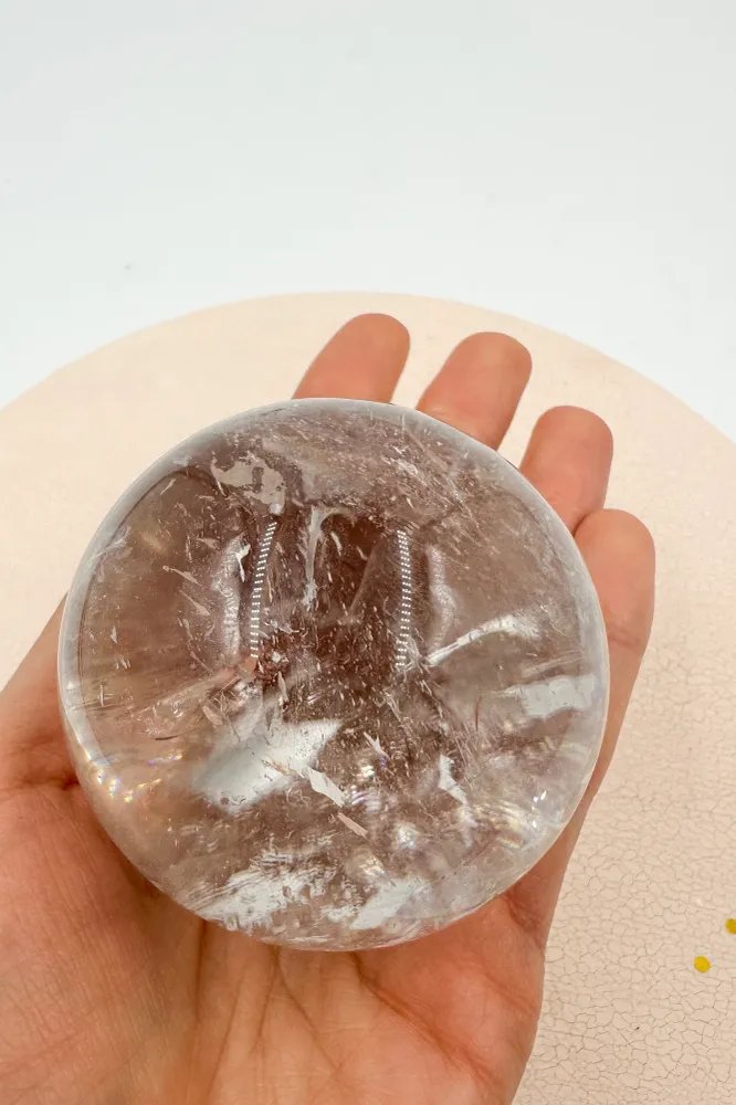Cristal de roca Esfera | Meditación - Positividad