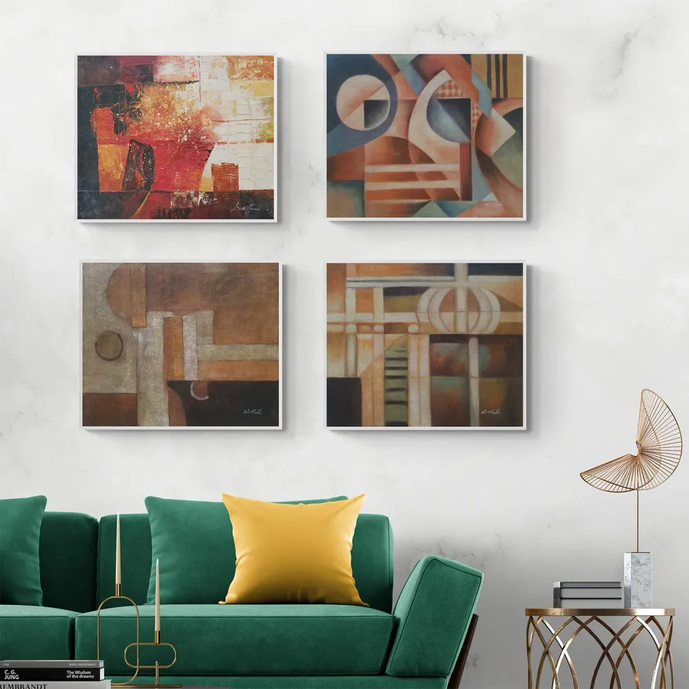 Cuadro Abstracto Moderno al Óleo 50x60 cm – Pintado Mano