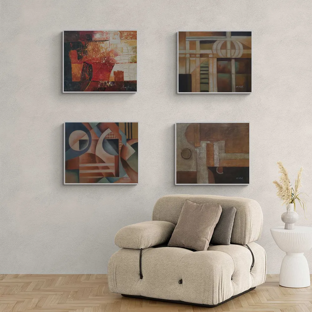 Cuadro Abstracto Moderno al Óleo 50x60 cm – Pintado Mano