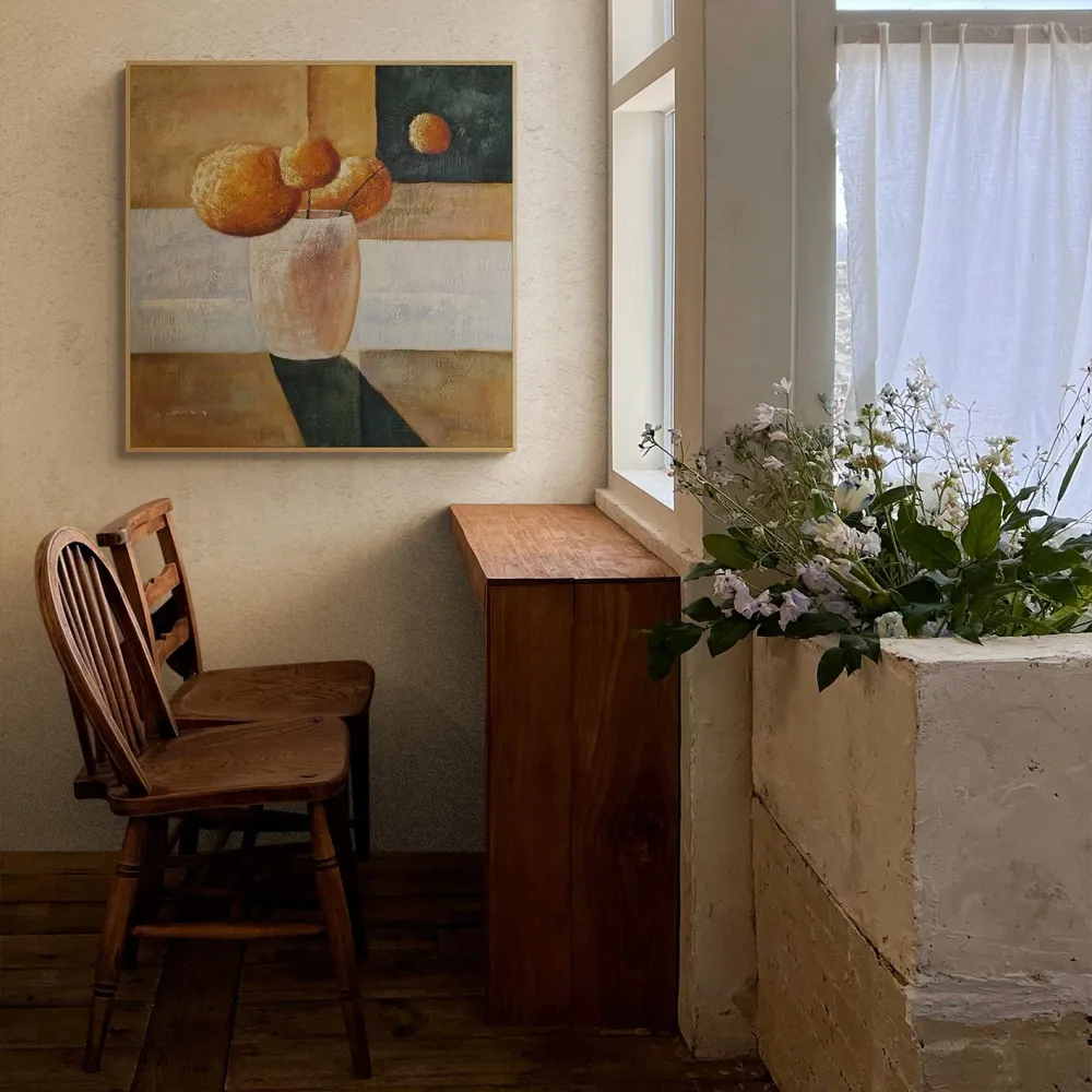 Cuadro Flores Deseo II 80x80 cm