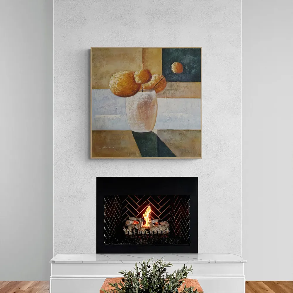 Cuadro Flores Deseo II 80x80 cm