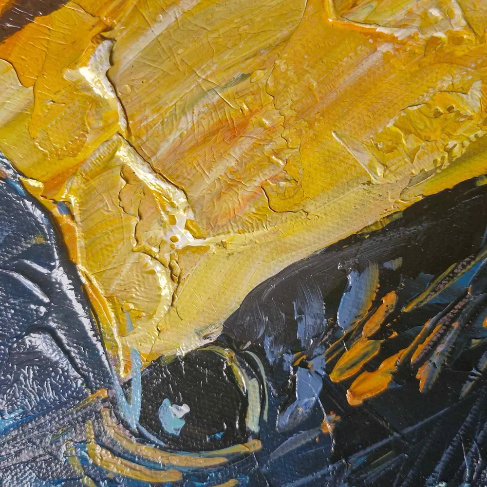 Cuadro óleo El Alma del Toro 100x100 cm