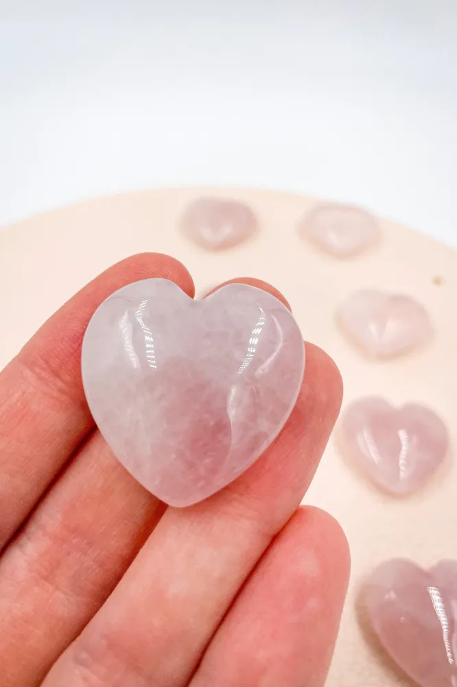 Cuarzo rosa Corazones | Amor - Sensibilidad