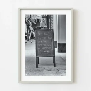 Ama tus enemigos firma Nueva York | Edición limitada de 10 Dan Kosmayer Photography