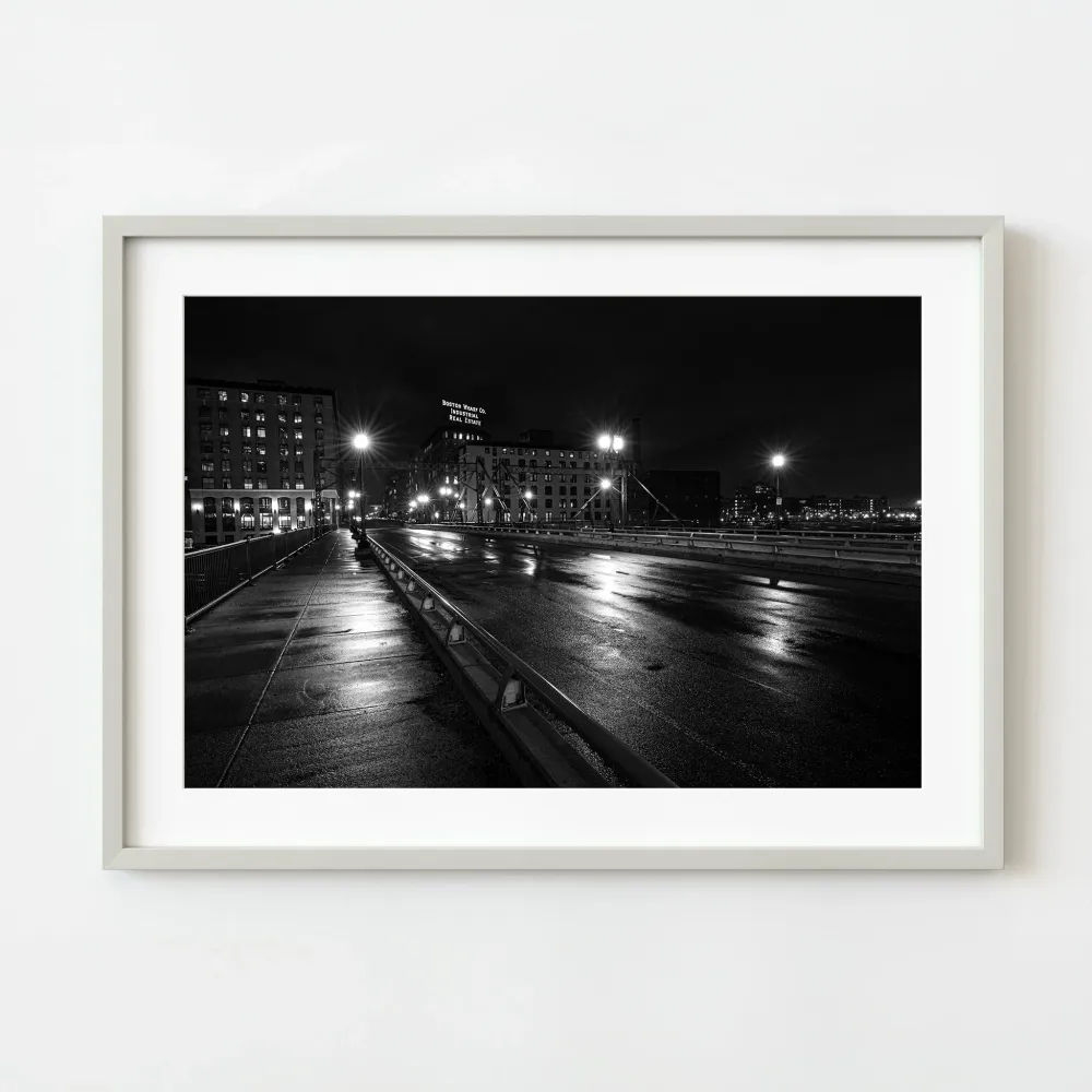 Boston Wharf Co Regístrate en la noche | Edición limitada de 10 Dan Kosmayer Photography