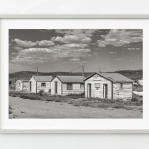 Cabañas desiertas de Currie Nevada congeladas en la historia | Edición limitada de 10 Dan Kosmayer Photography