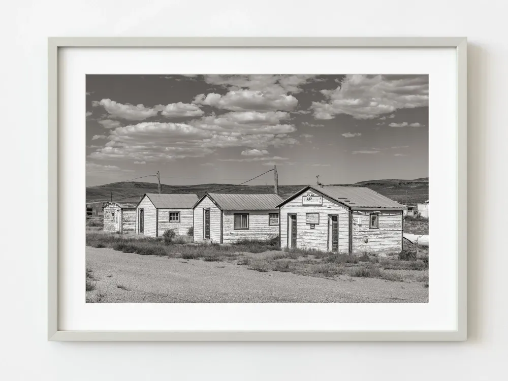 Cabañas desiertas de Currie Nevada congeladas en la historia | Edición limitada de 10 Dan Kosmayer Photography