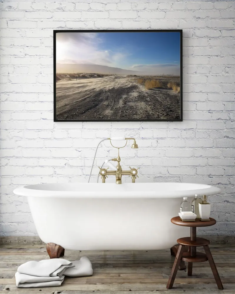 Tormenta de arena sobre la carretera del desierto | Edición limitada de 10 Dan Kosmayer Photography