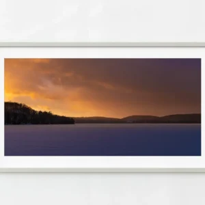 La tranquila puesta de sol de invierno en Haliburton Canadá | Edición limitada de 10 Dan Kosmayer Photography