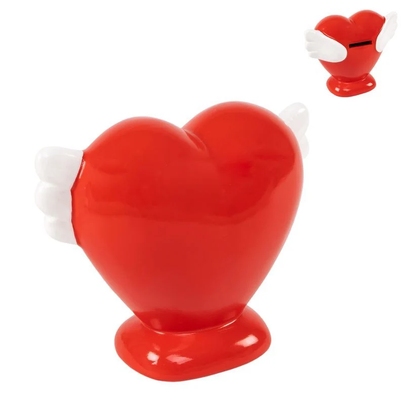 HUCHA CORAZON CON ALAS DCASA