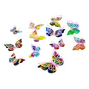 Deco Mariposas Mix Nacarado 12 Unidades