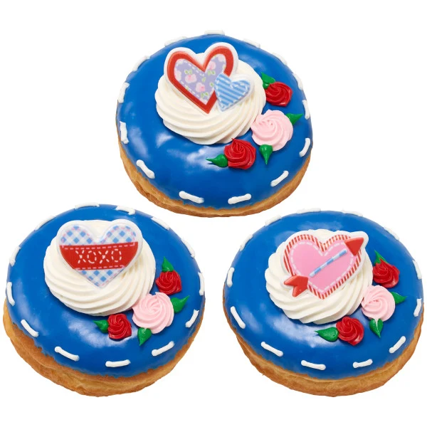 Anillos para cupcakes con la cruz de mi corazón Decopac