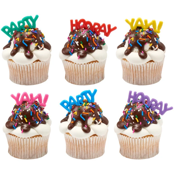 Mini Globo Brillante Palabras Cupcake Layon Decopac