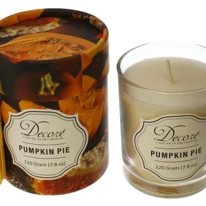 Vela Artesanal 1 Mecha Pumpkin Pie Cera Soja 50hr 220gr Decore