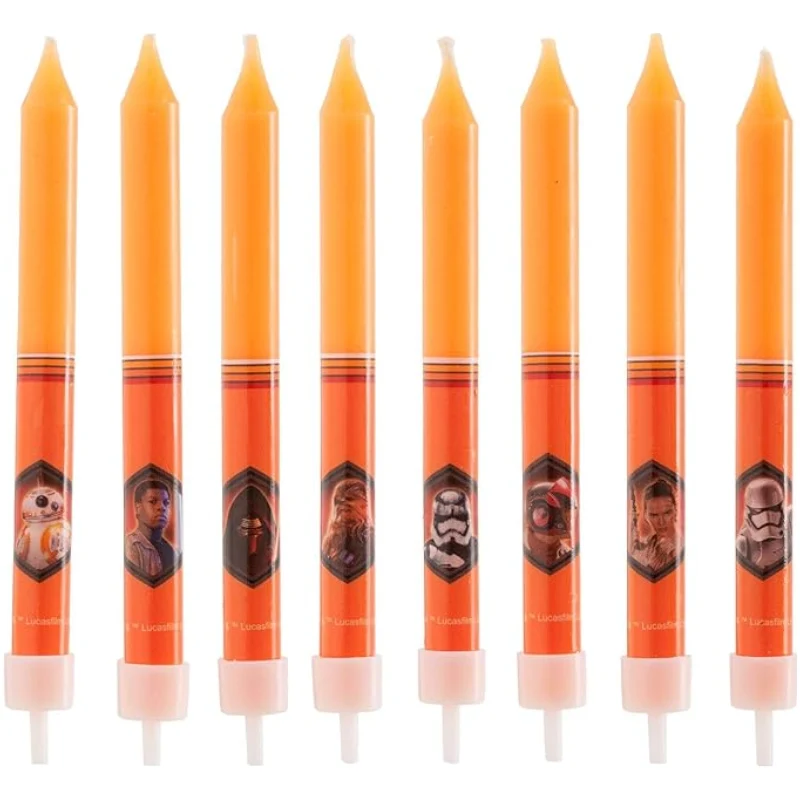 8 VELAS CERA STARWARS Dekora