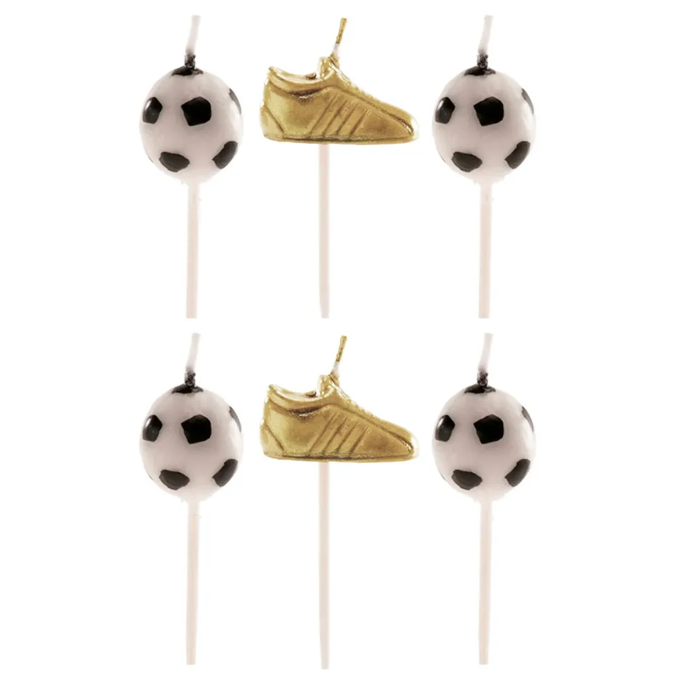VELAS TARTA BALÓN Y BOTA DE FÚTBOL Dekora