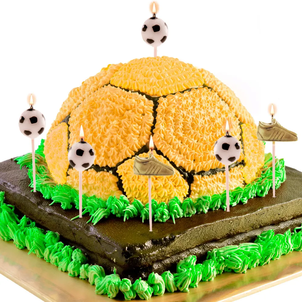 VELAS TARTA BALÓN Y BOTA DE FÚTBOL Dekora