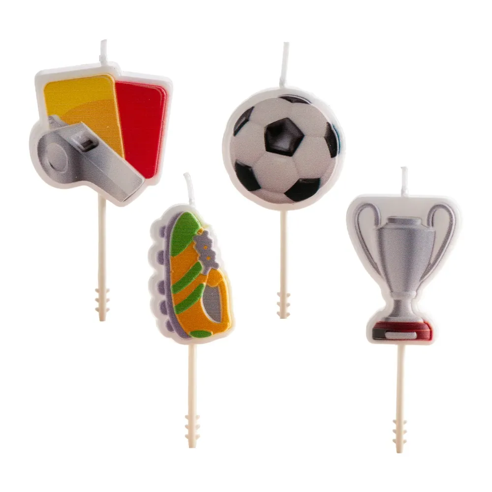 VELAS TARTA CUMPLEAÑOS FÚTBOL 4UD Dekora