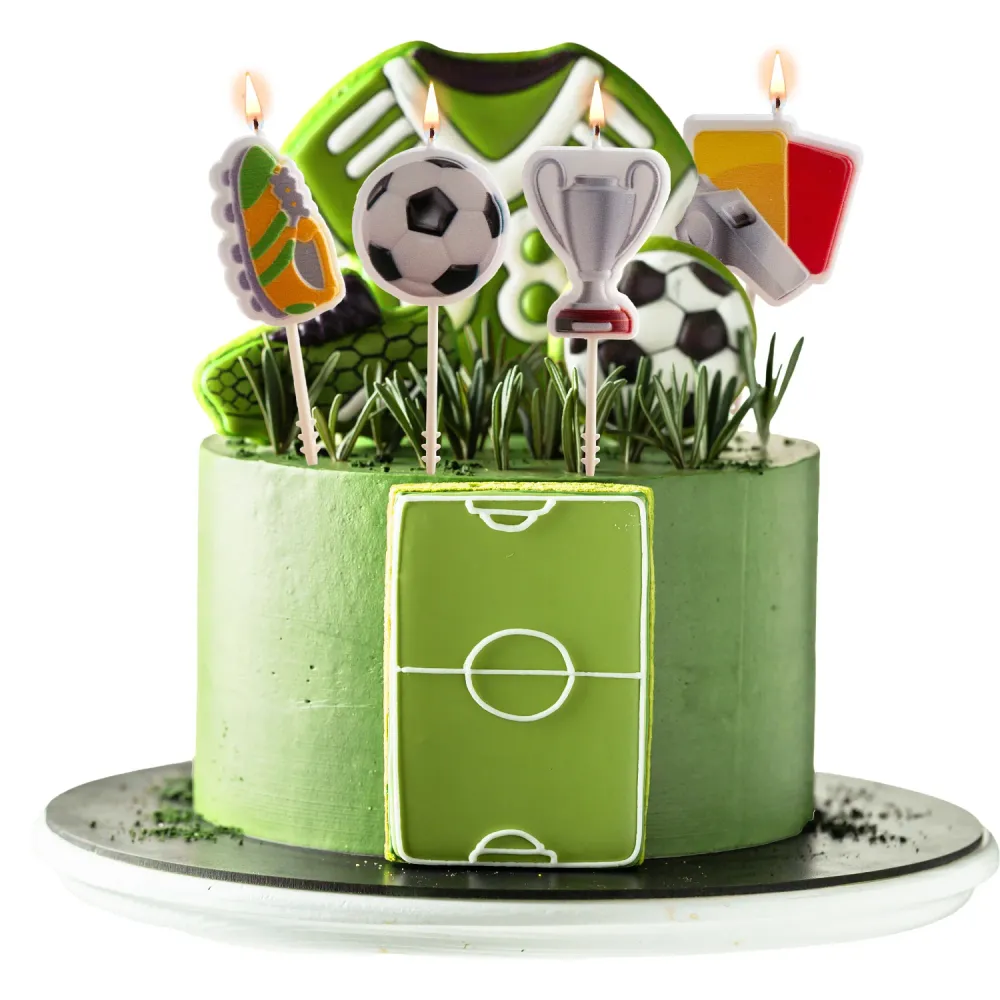 VELAS TARTA CUMPLEAÑOS FÚTBOL 4UD Dekora