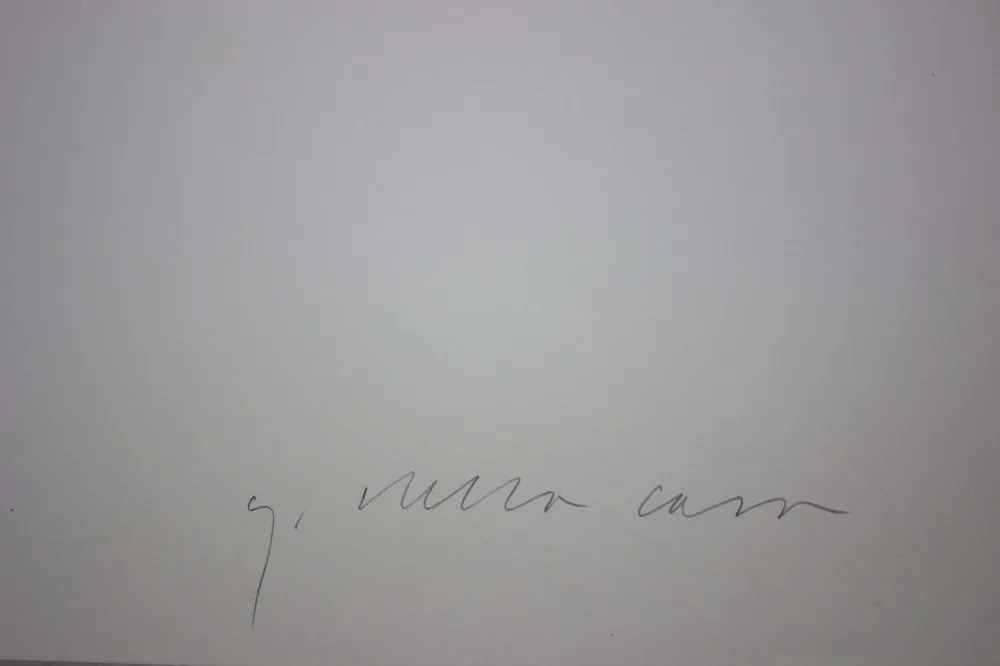 DELLA CASA Giuliano, Fotolitografí original firmada