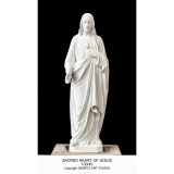 Estatua del Sagrado Corazón de Jesús Madera Demetz