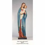 Estatua de Nuestra Señora y el Niño - Ronda completa Madera Demetz
