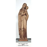 Estatua de Nuestra Señora y el Niño - Ronda completa Madera Demetz