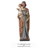 Estatua de San José con el Niño Madera Demetz