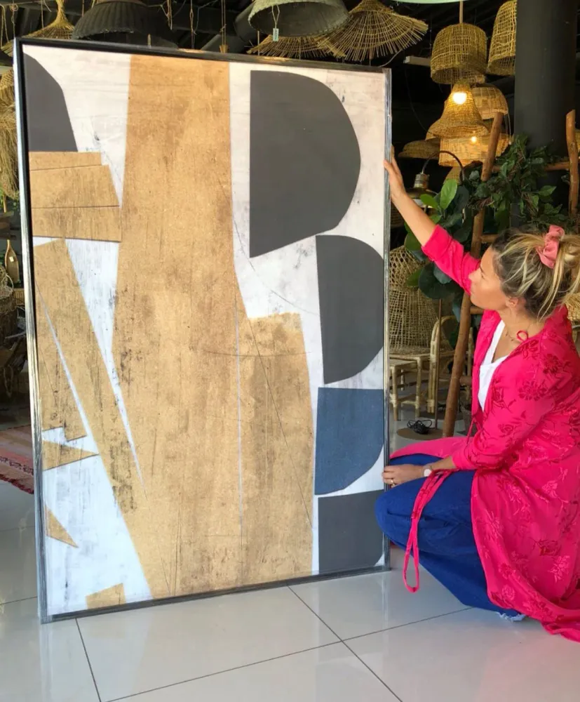 CANVAS COCODRILO AMARILLO depareddeco