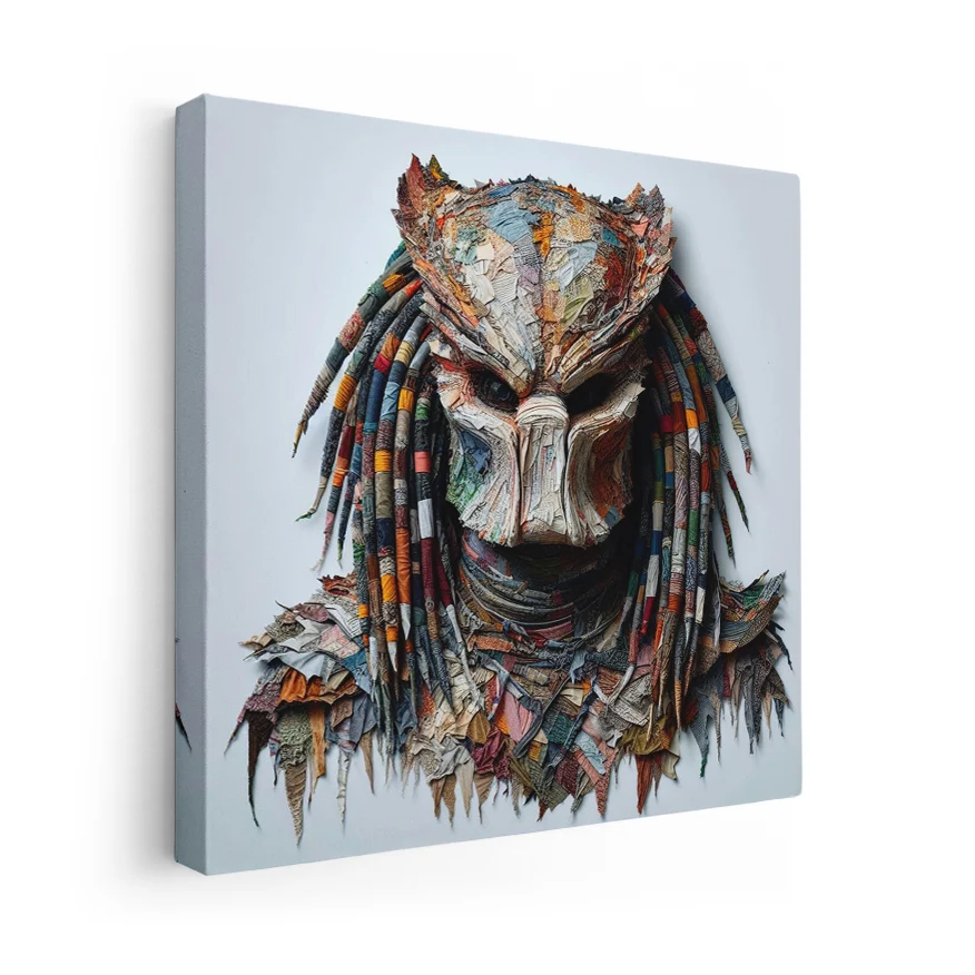 Depredador Frente Tela Colores Poster