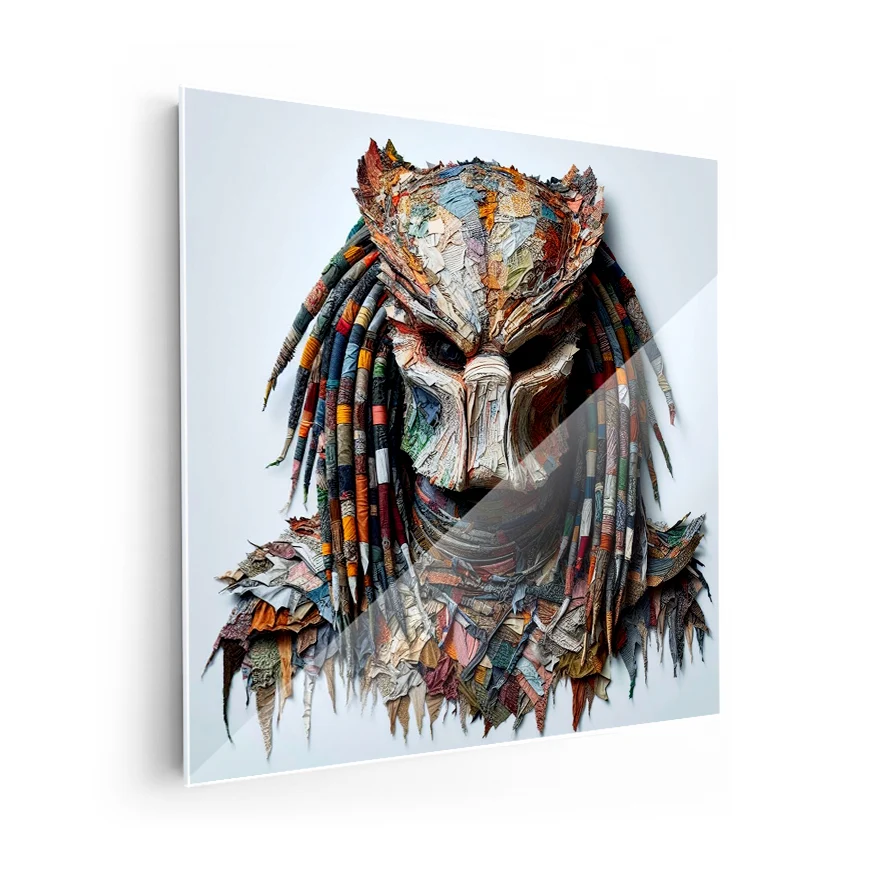 Depredador Frente Tela Colores Poster
