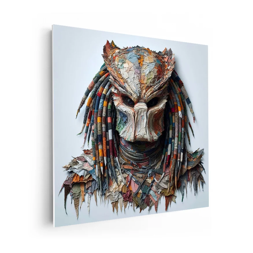 Depredador Frente Tela Colores Poster