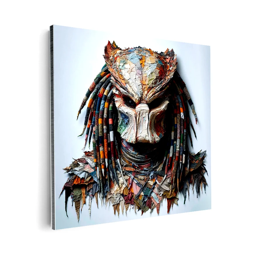 Depredador Frente Tela Colores Poster