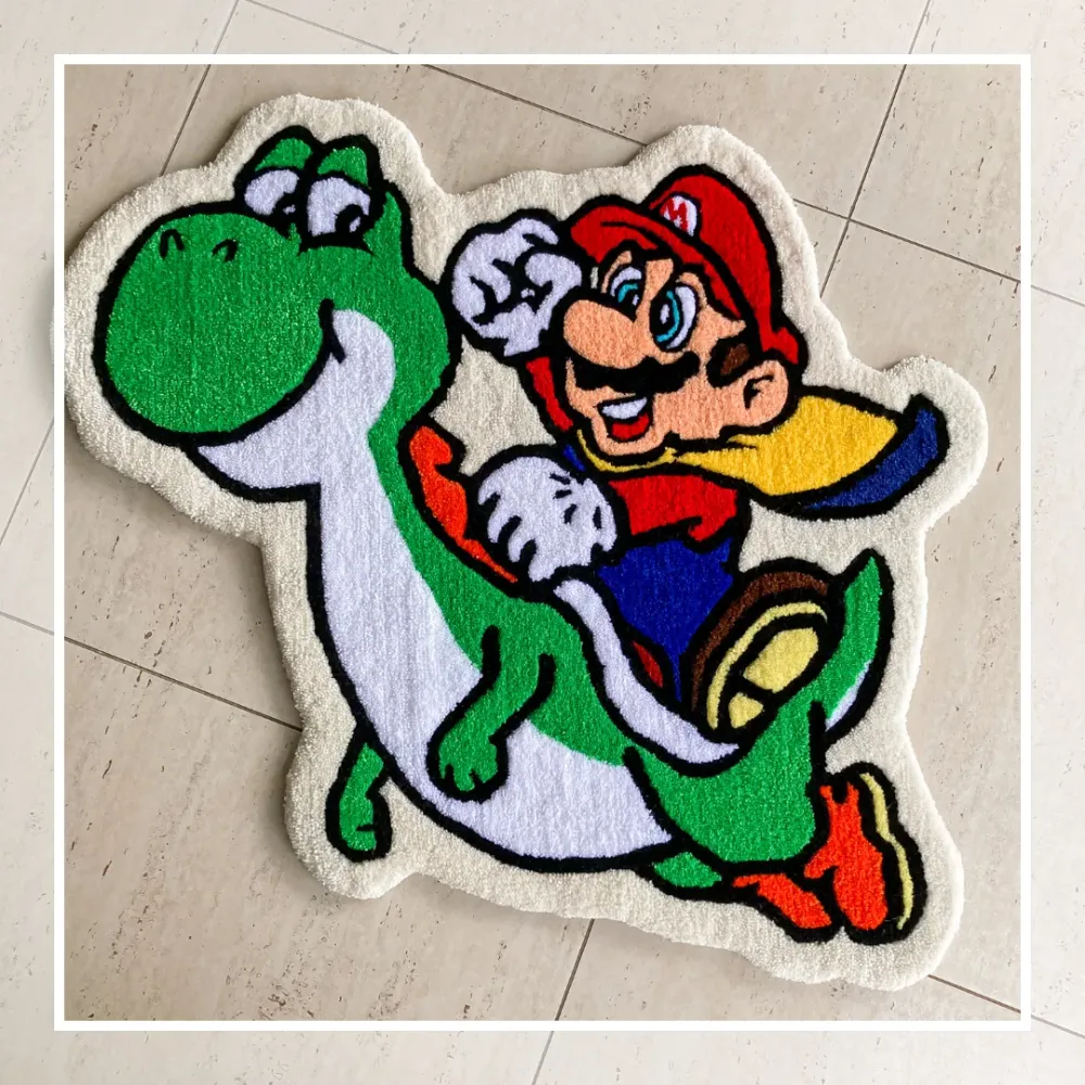 Alfombra Mario y Yoshi Depto Textil
