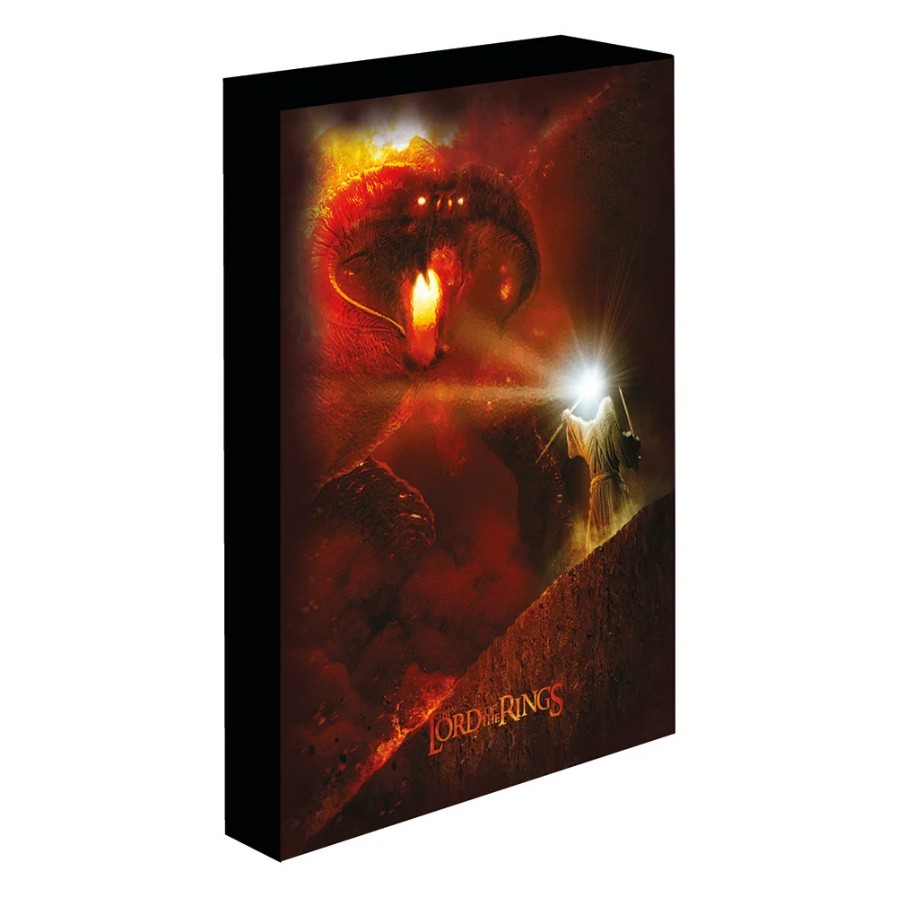 Póster Cuadro Con Luz Señor De Los Anillos Balrog Gandalf DESCONOCIDA