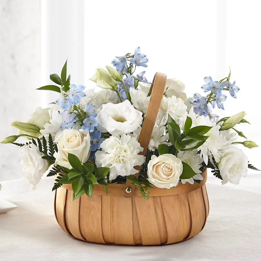 Cesta Sinceramente Sentida Deux Gars Des Fleurs