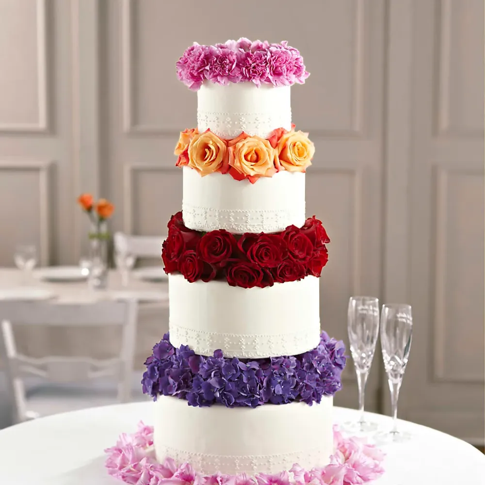 Decoración de tarta de amor infinito Deux Gars Des Fleurs