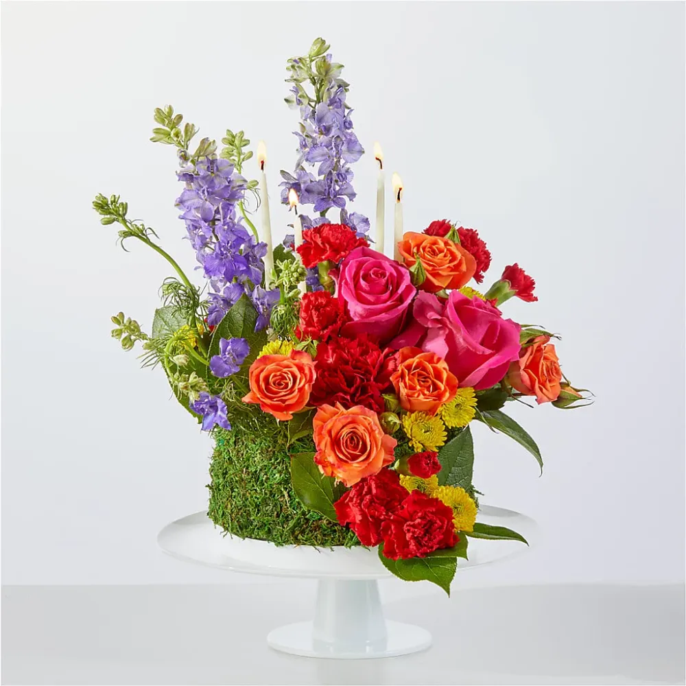 Pastel floral "El mejor ño hasta ahora" Deux Gars Des Fleurs