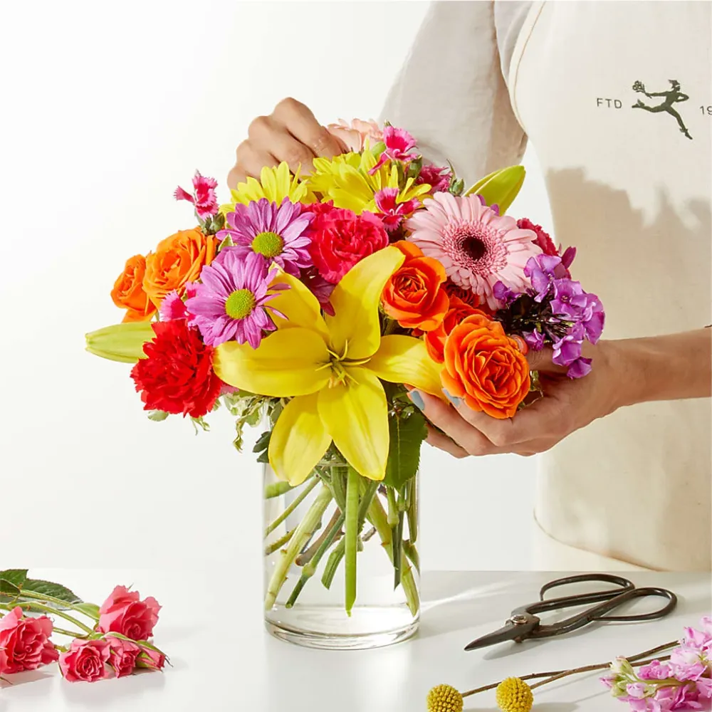 ¡Que salga el confeti! Un original de floristerí Deux Gars Des Fleurs