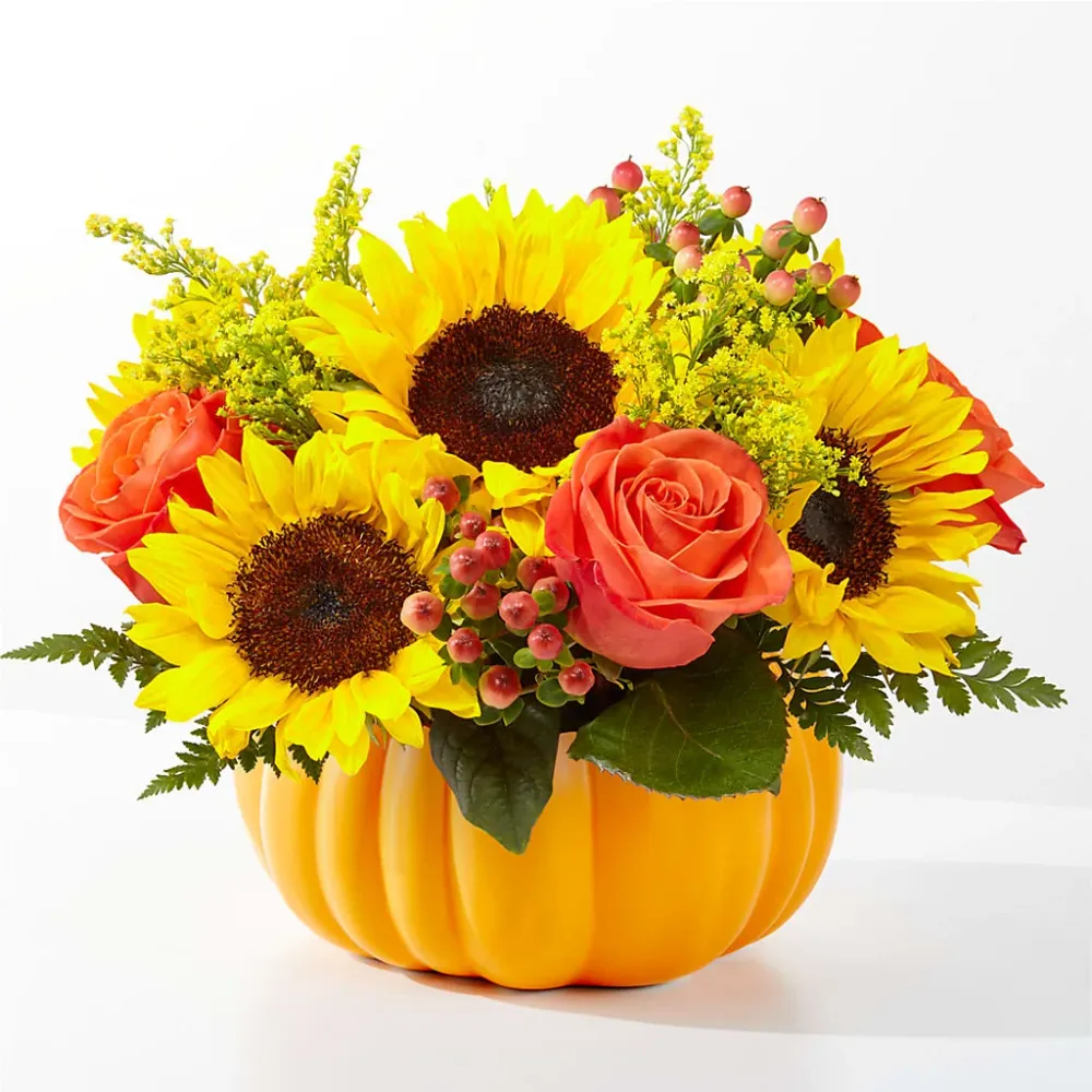 Ramo de calabazas de Pick Patch Deux Gars Des Fleurs