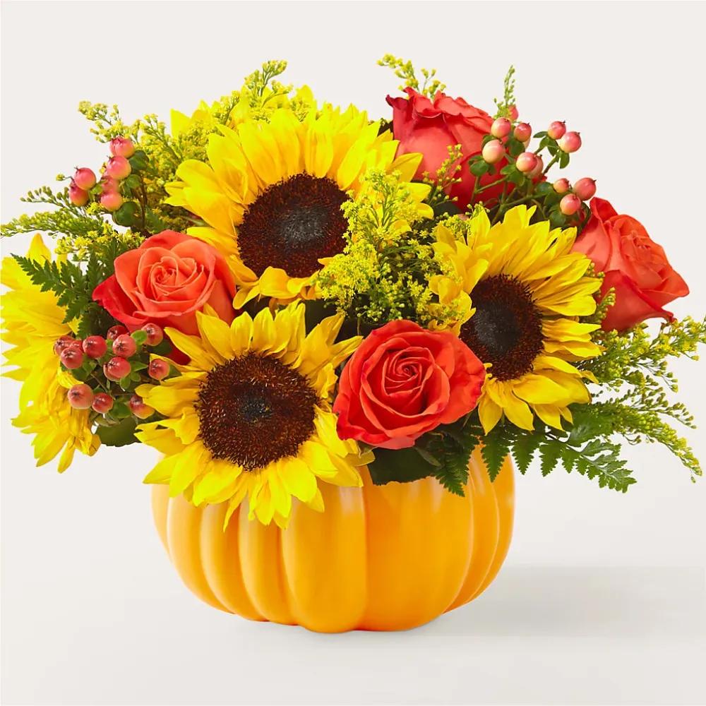 Ramo de calabazas de Pick Patch Deux Gars Des Fleurs