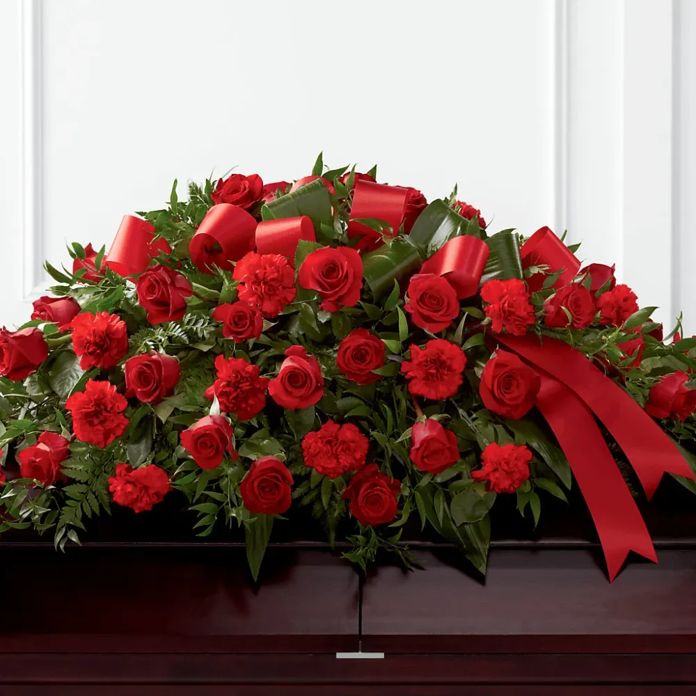 Ramo de flores para ataúd en homenaje la vida Deux Gars Des Fleurs