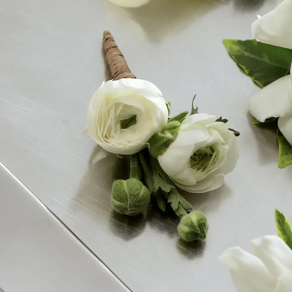 Ramo de ranúnculos blancos Deux Gars Des Fleurs