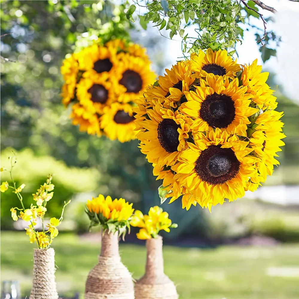 Sublime arreglo colgante para jardín Deux Gars Des Fleurs