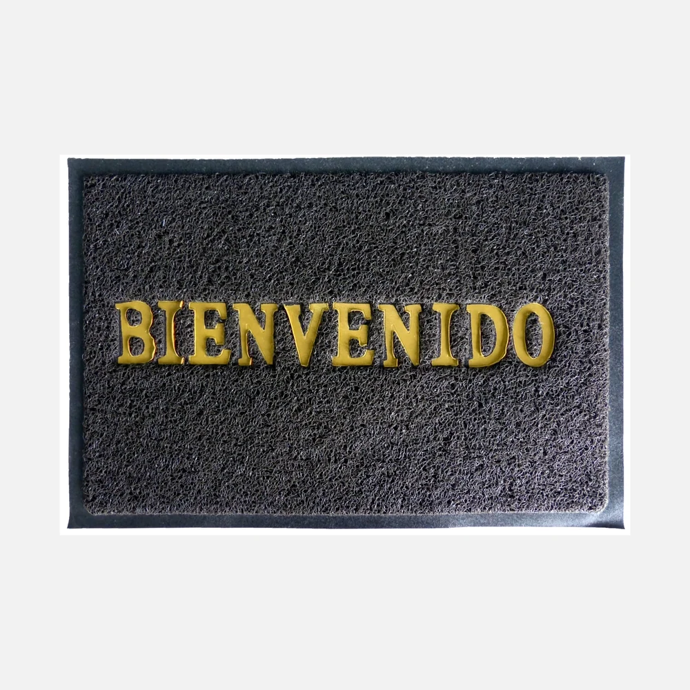 Tapete Fel Confortmat Bienvenido 38X58 Negro Setx4 Unidades DIB