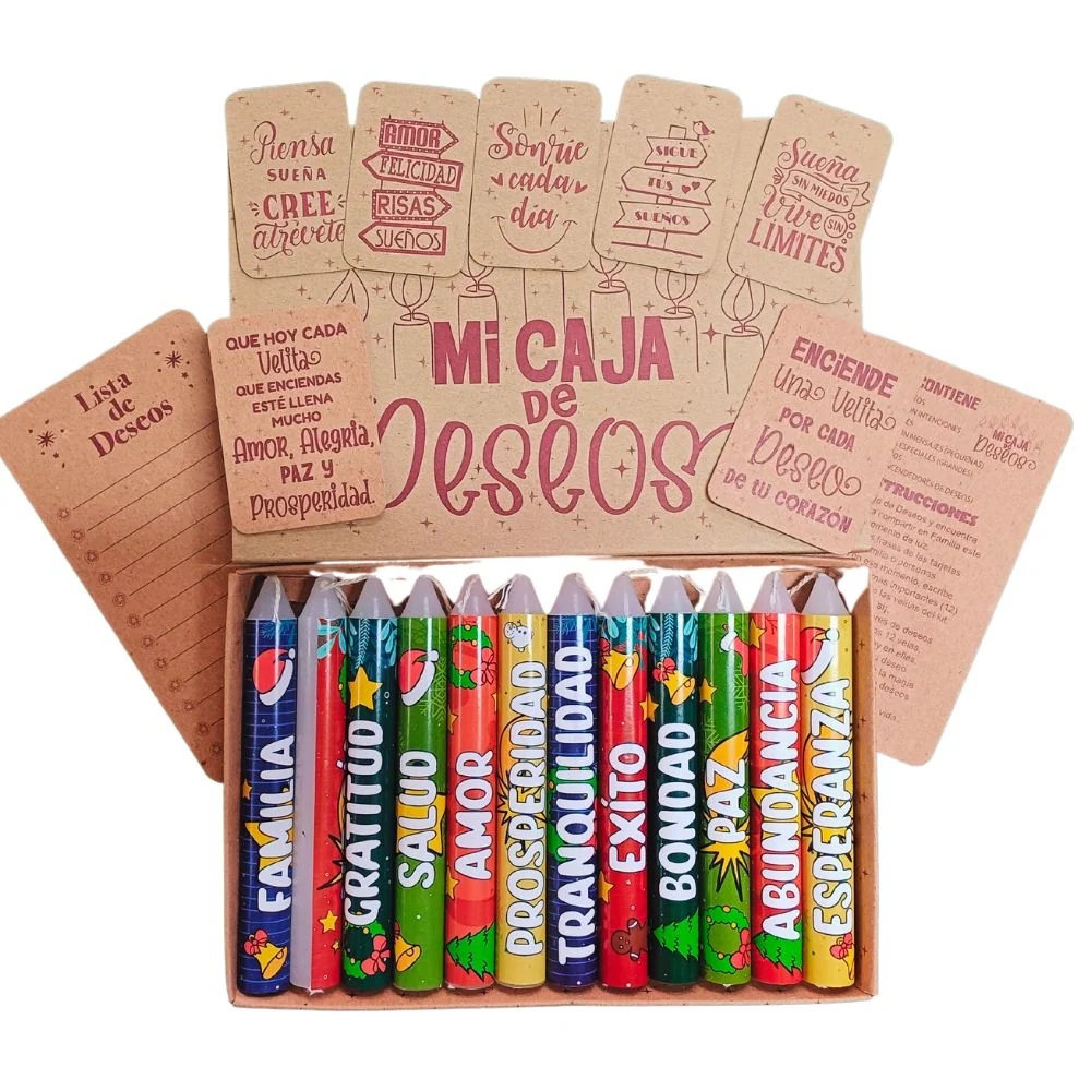 Muñeco de ño Nuevo ño Viejo y velas navideñas (kit de 3 muñecos y 3 velas) Diciembre