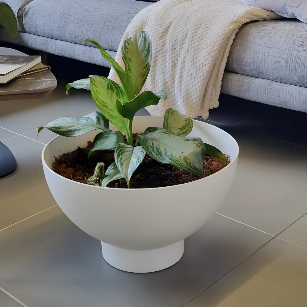 Matera Media Esfera Domus De 45cm, Blanco Mate Dosdos