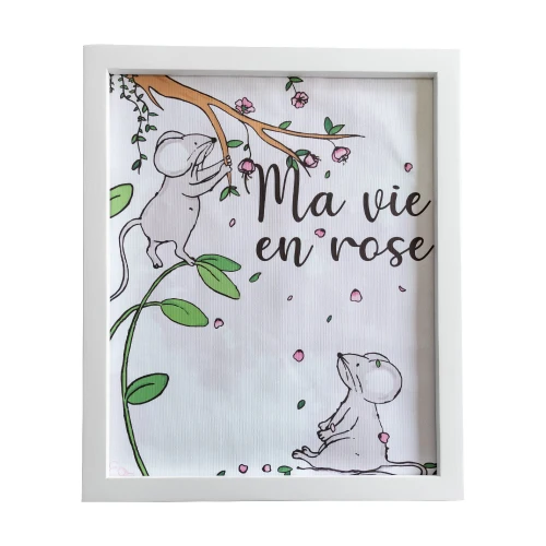Cuadro "Ma vie en rose" DUDUK México