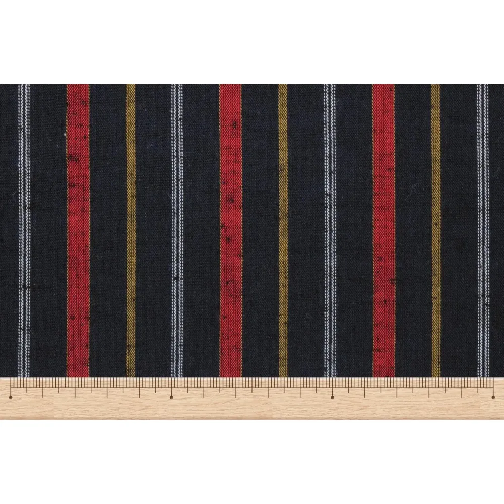Taller de tejido de charcas, algodón de Enshu, toalla de medio tamaño, rayas de Enshu, luz de luna 池沼織工房 千織