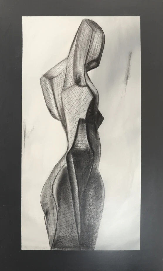 Cuadro Mujer Gris ECLÉCTICO